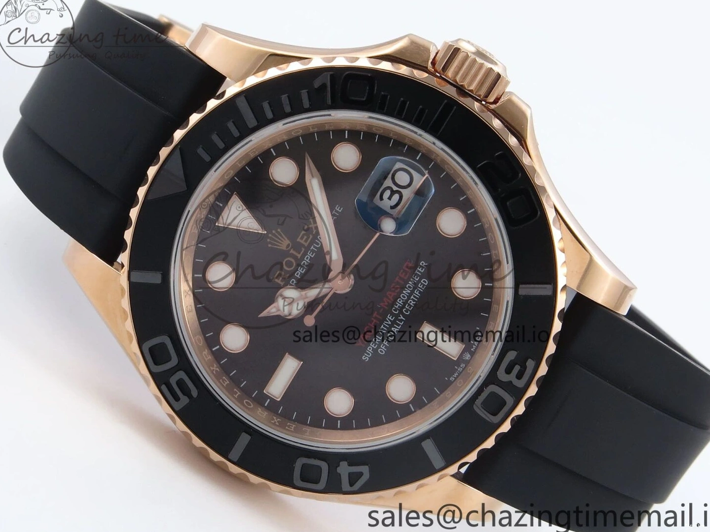 MiroTime 0303 Yacht-Master 40mm 126655 EWEF Best Edition Black Dial on Oysterflex Strap A Sophisticated 787